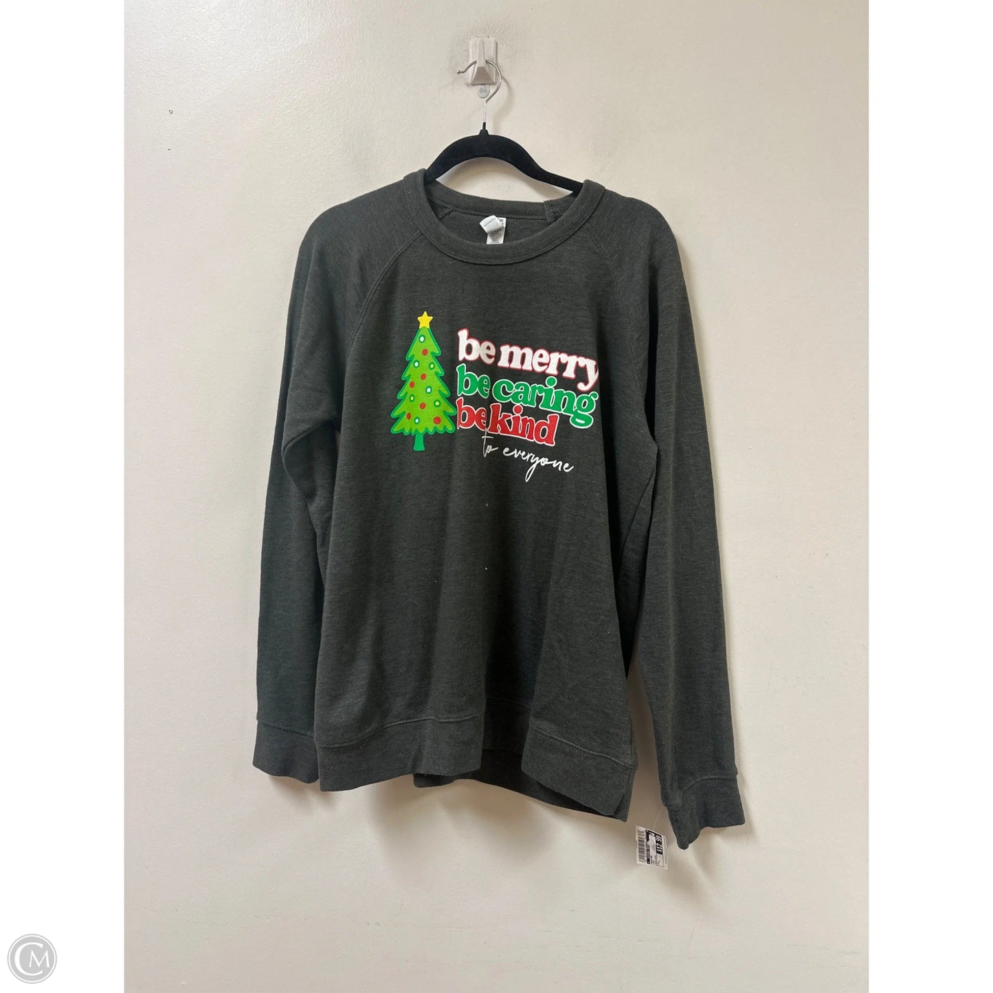 Sweater By Clothes Mentor In Grey, Size: L