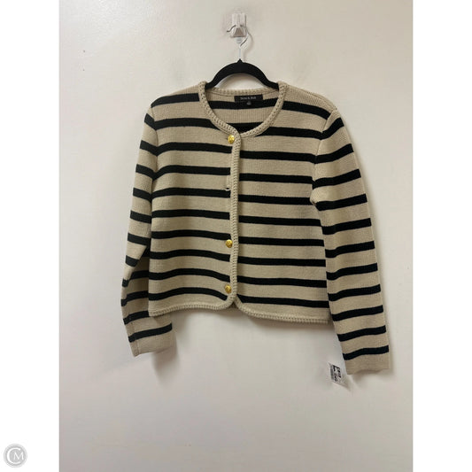 Sweater Cardigan By Strut & Bolt In Black & Cream, Size: S