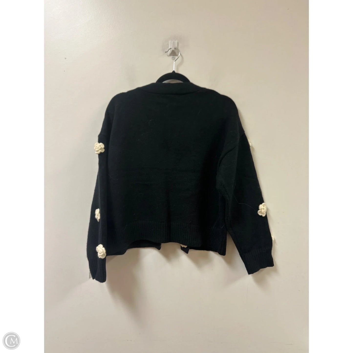 Sweater Cardigan By Clothes Mentor In Black, Size: M