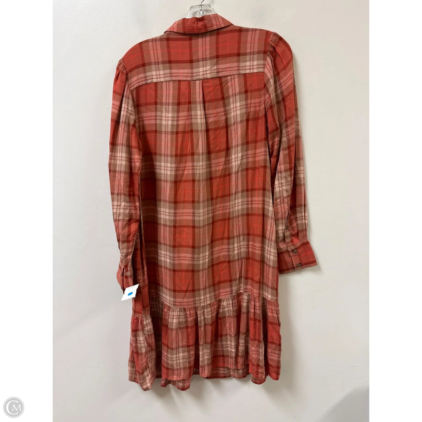 Dress Casual Midi By Time And Tru In Orange, Size: S