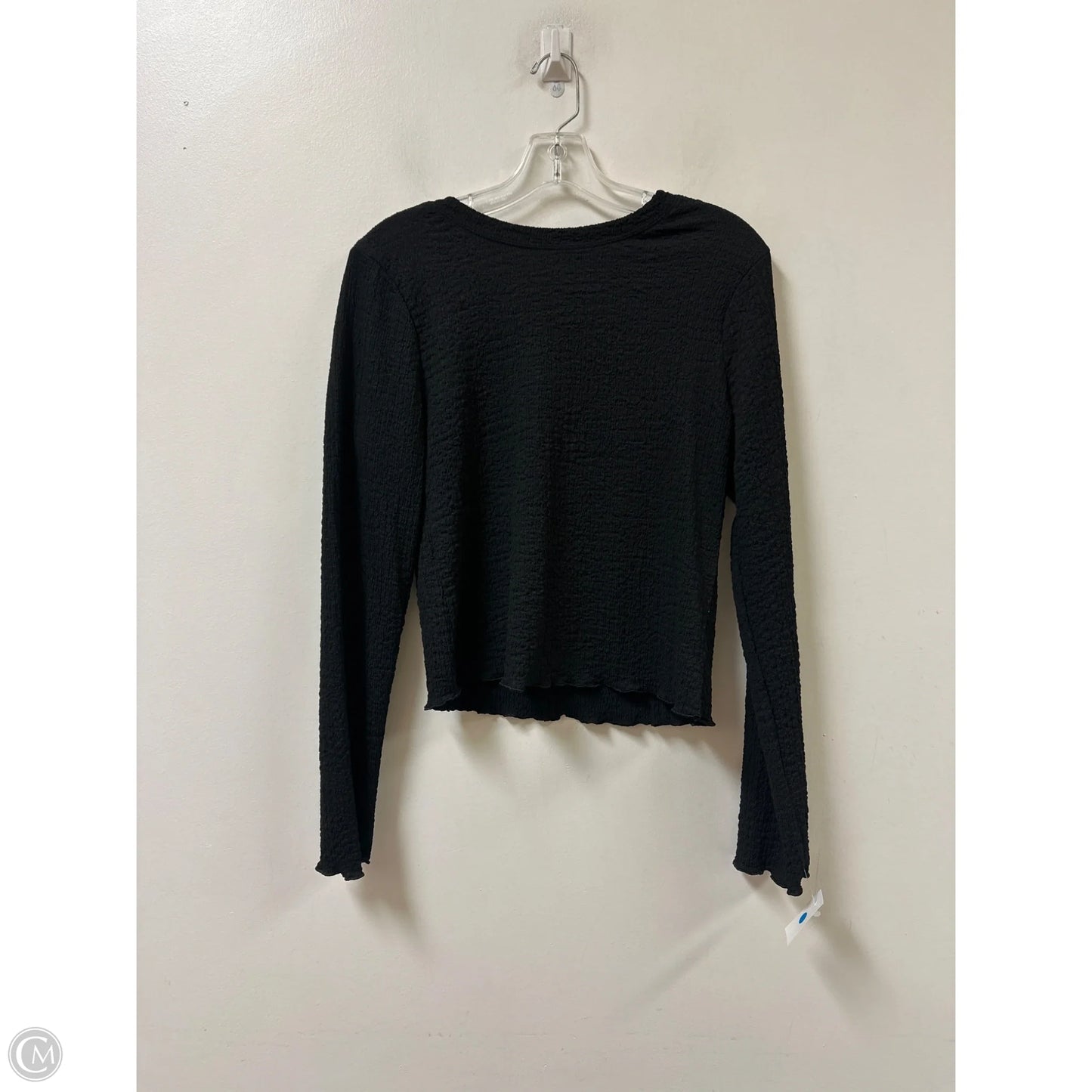 Top Long Sleeve By A New Day In Black, Size: S