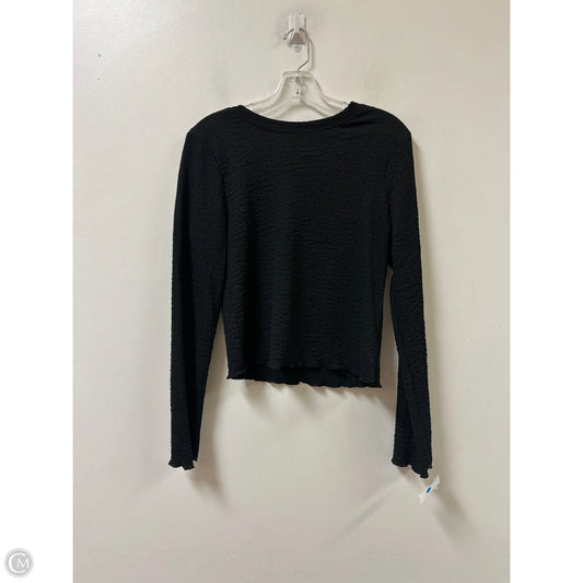 Top Long Sleeve By A New Day In Black, Size: S