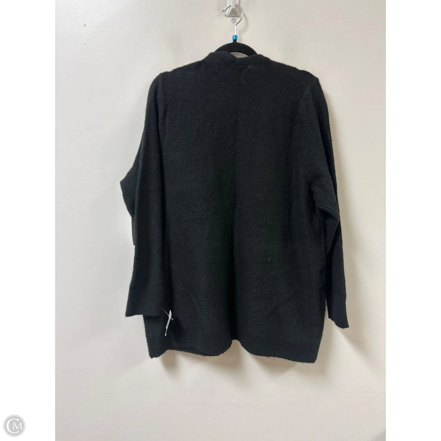 Sweater Cardigan By Clothes Mentor In Black, Size: 1x