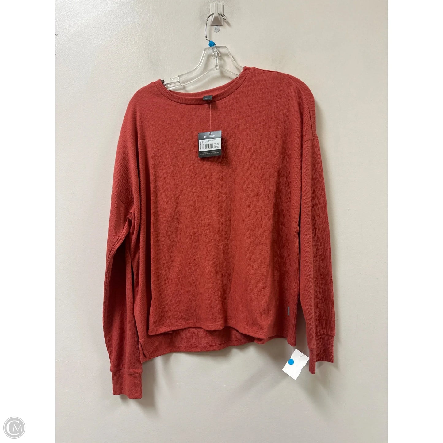 Top Long Sleeve By Eddie Bauer In Orange, Size: L