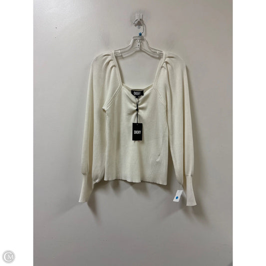 Sweater By Dkny In Cream, Size: M