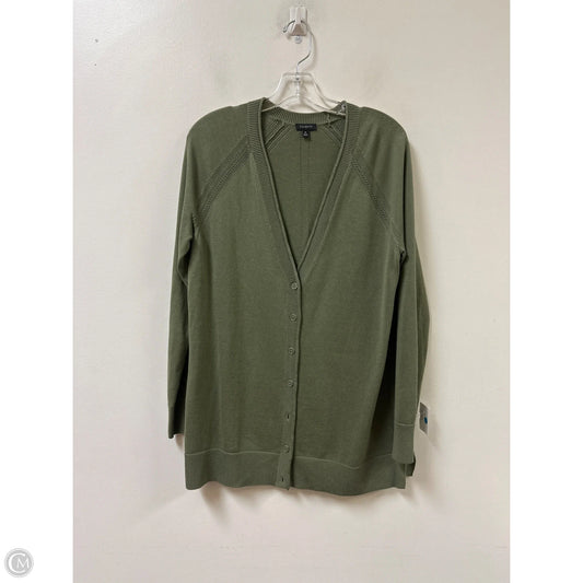 Sweater Cardigan By Talbots In Green, Size: M