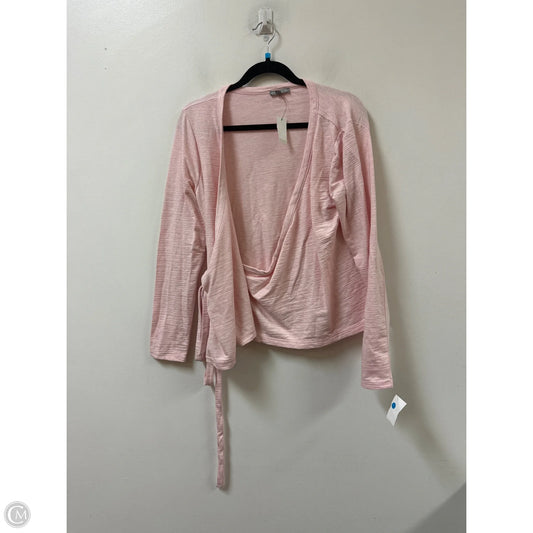 Sweater Cardigan By Talbots In Pink, Size: S