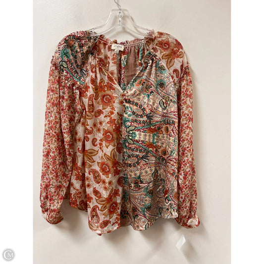 Top Long Sleeve By Umgee In Multi-colored, Size: M
