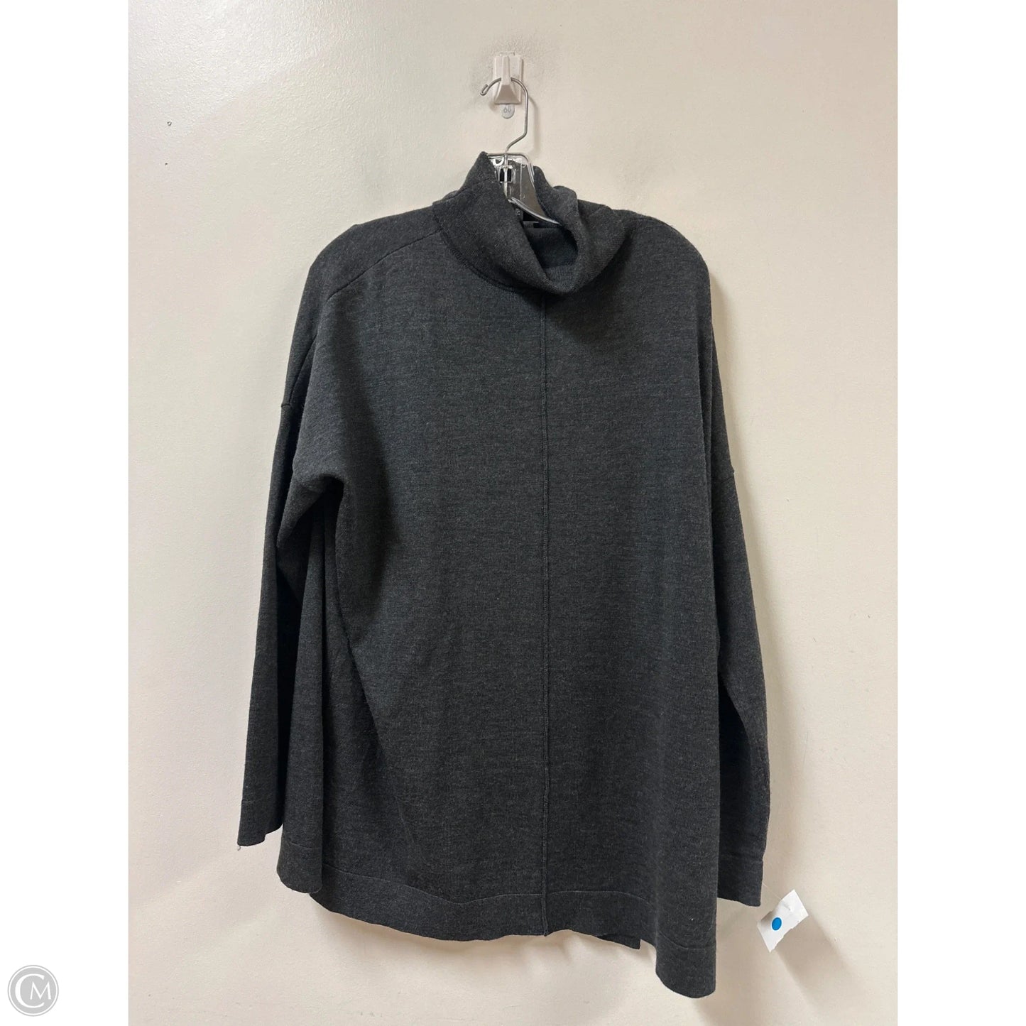 Tunic Long Sleeve By Eileen Fisher In Grey, Size: M