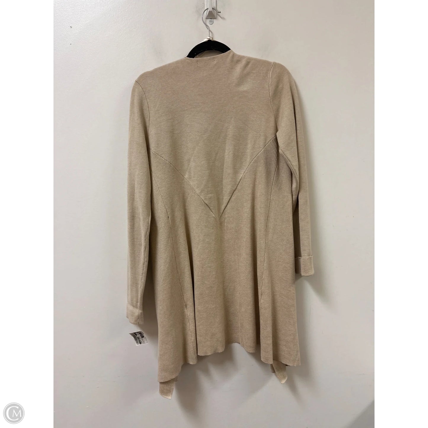 Sweater Cardigan By Clothes Mentor In Cream, Size: L