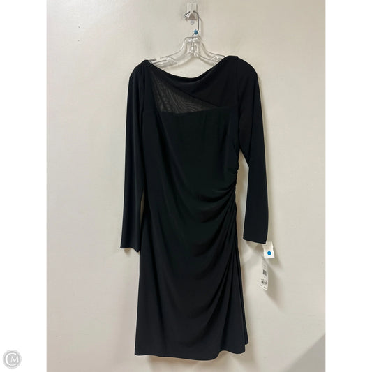 Dress Party Midi By Lauren By Ralph Lauren In Black, Size: L