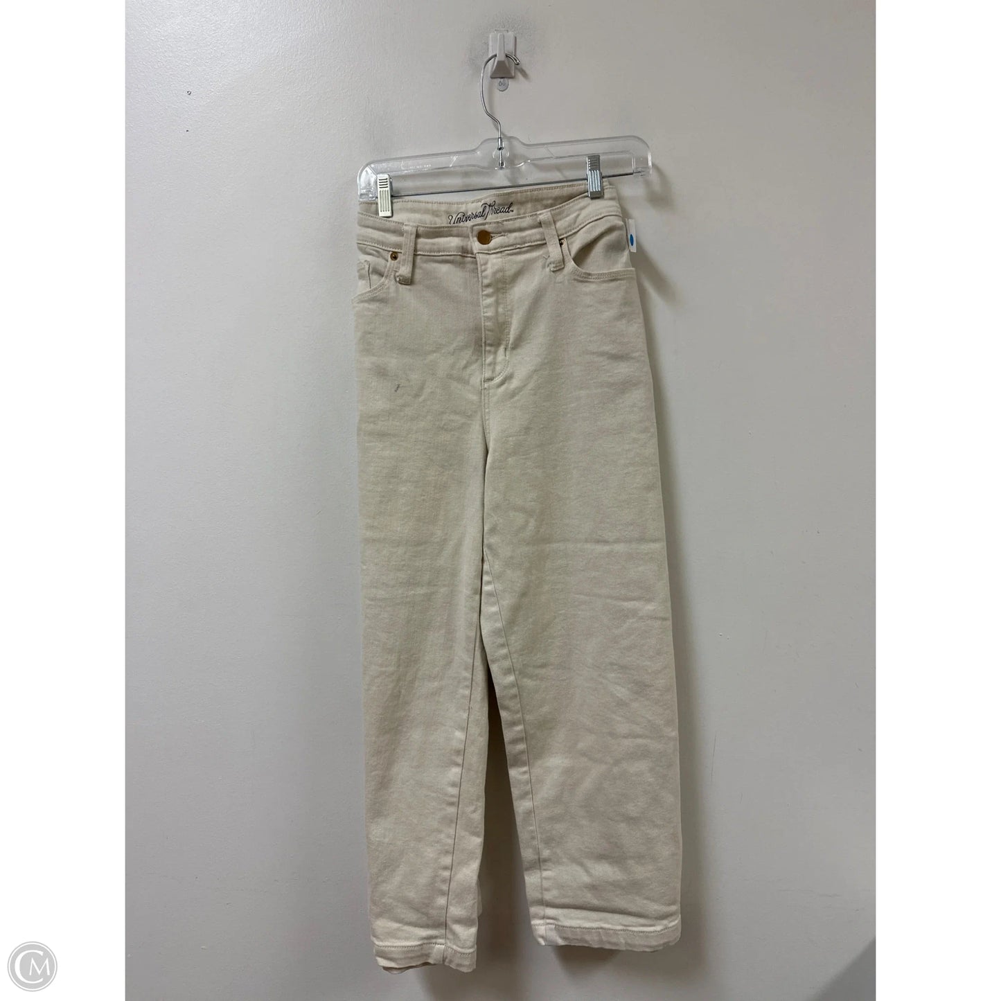Jeans Wide Leg By Universal Thread In Cream, Size: 14