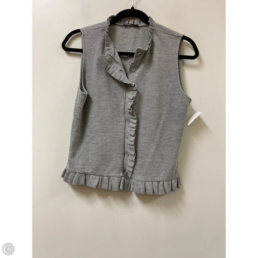 Top Short Sleeve By Zara In Grey, Size: L