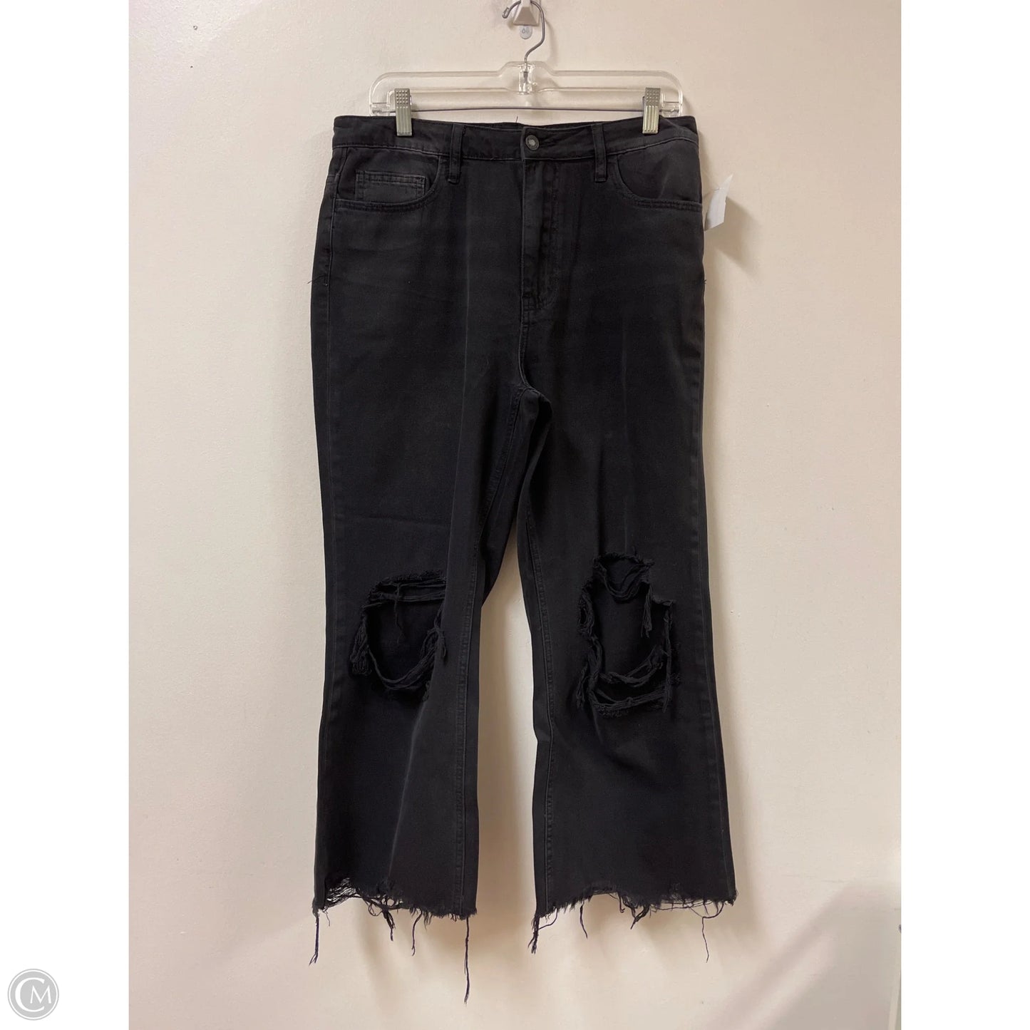 Jeans Wide Leg By Vervet In Black, Size: 10