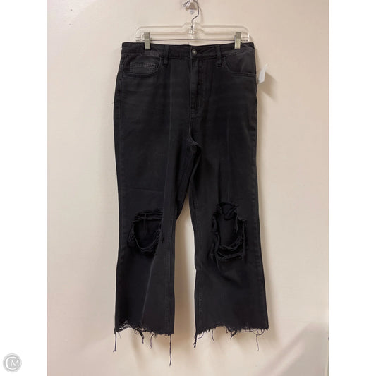 Jeans Wide Leg By Vervet In Black, Size: 10