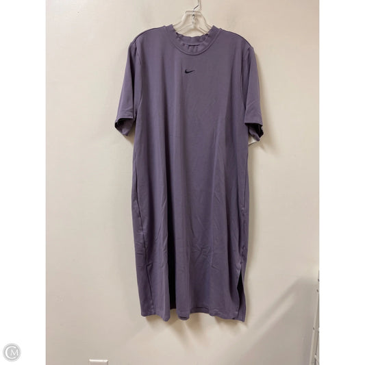 Dress Casual Midi By Nike Apparel In Purple, Size: 3x