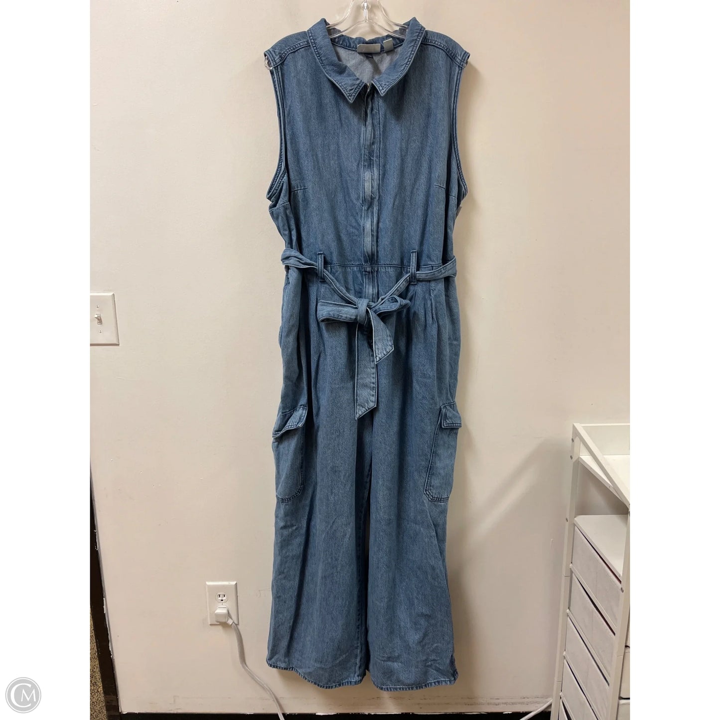 Jumpsuit By Universal Thread In Blue Denim, Size: 3x