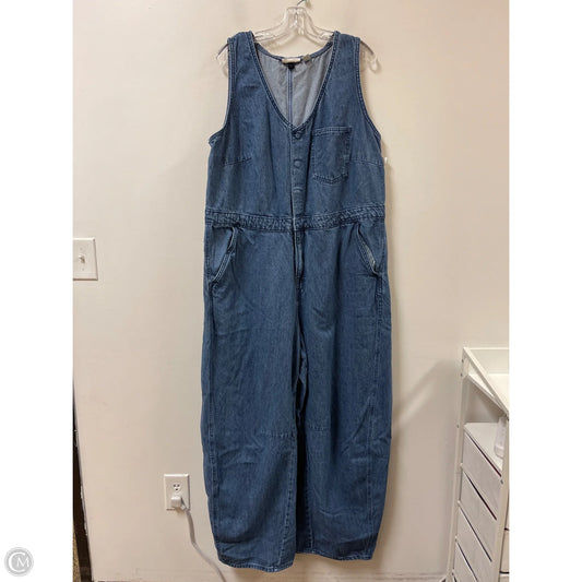 Jumpsuit By Universal Thread In Blue Denim, Size: 2x