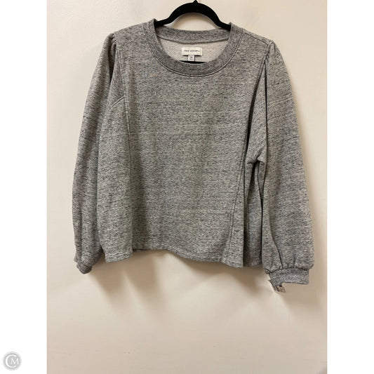 Sweater By Free Assembly In Grey, Size: 1x
