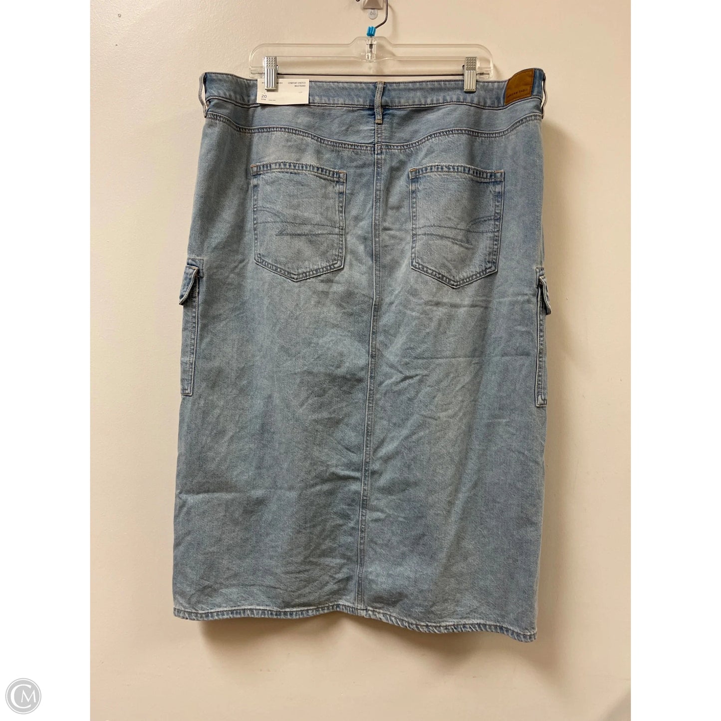 Skirt Maxi By American Eagle In Blue Denim, Size: 20