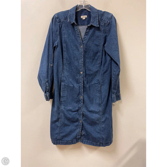 Dress Casual Midi By J. Jill In Blue, Size: M