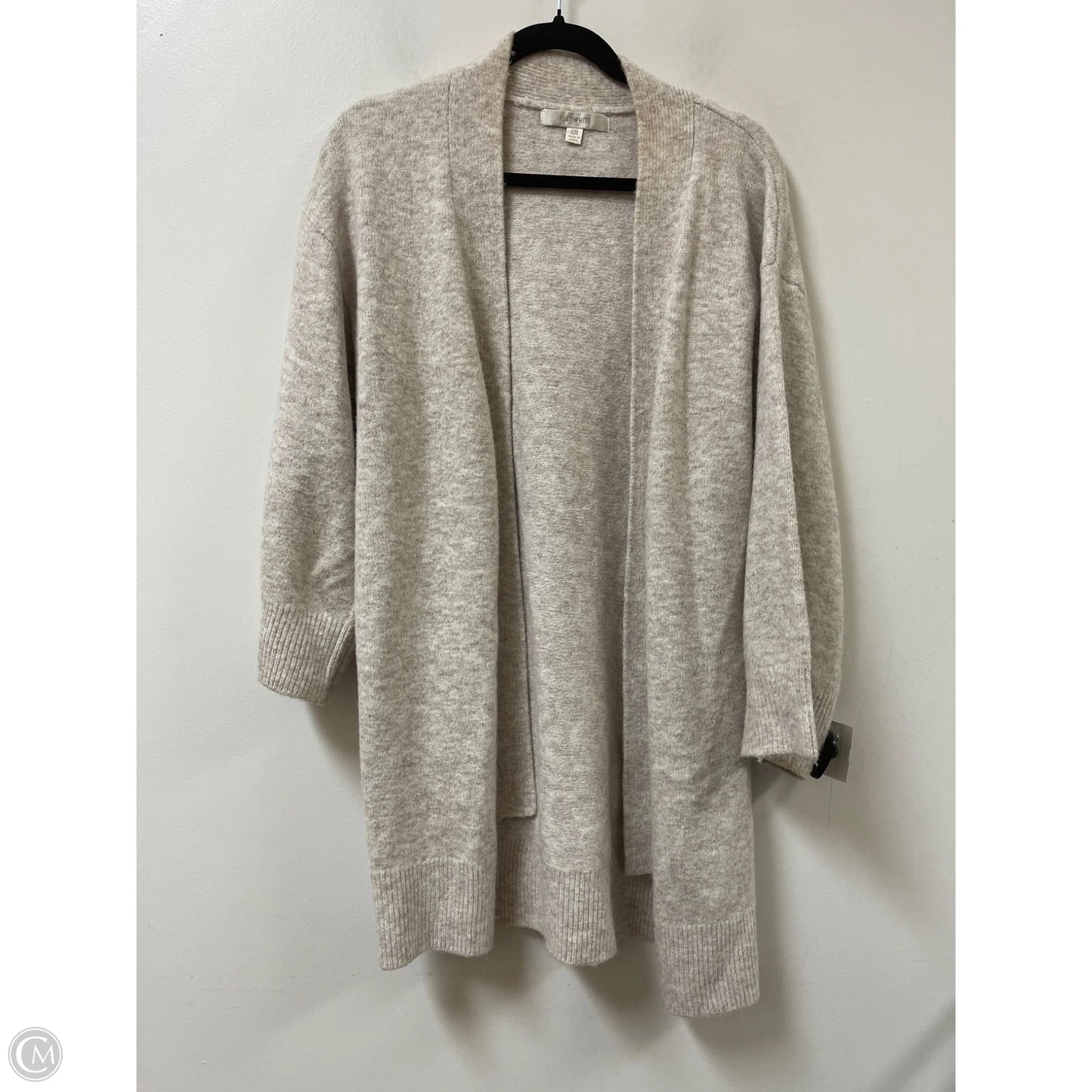 Sweater Cardigan By Flat White In Tan, Size: Osfm
