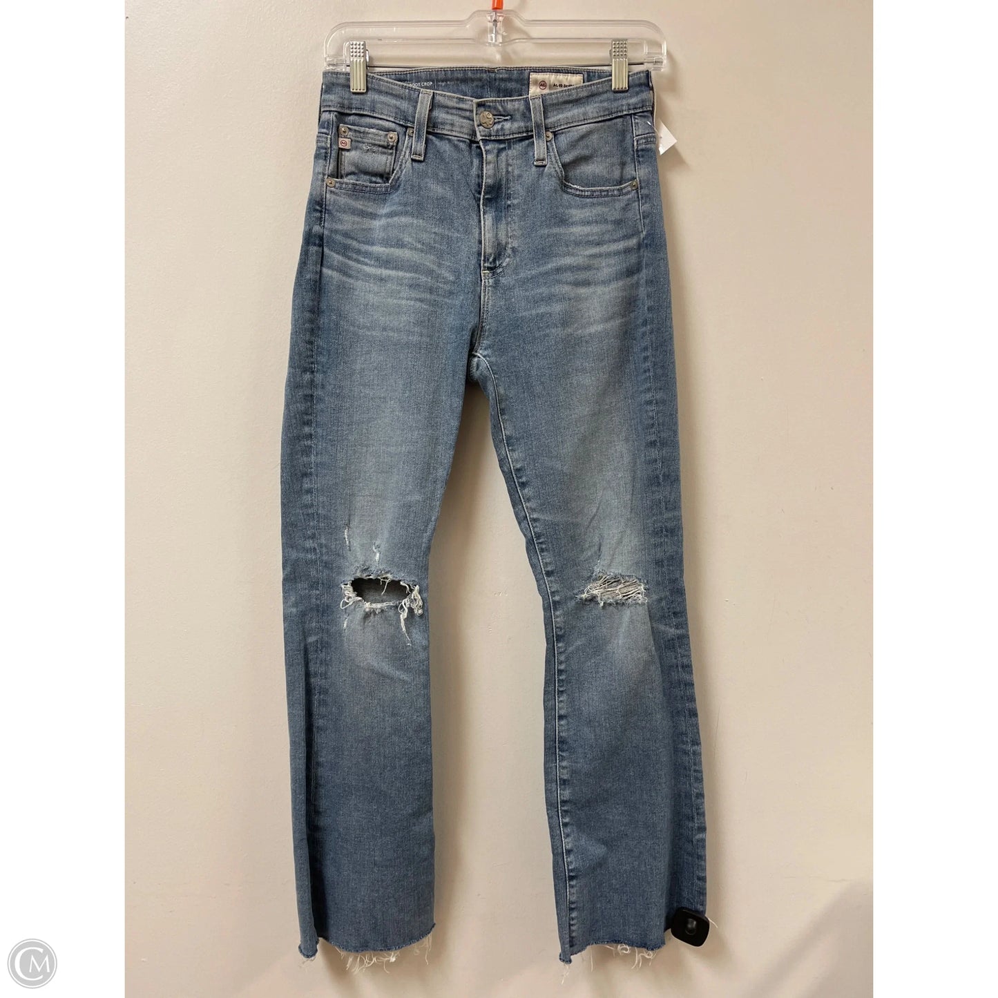Jeans Straight By Adriano Goldschmied In Blue Denim, Size: 2