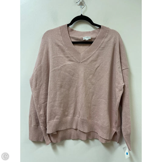 Sweater By Wonderly In Pink, Size: Xl