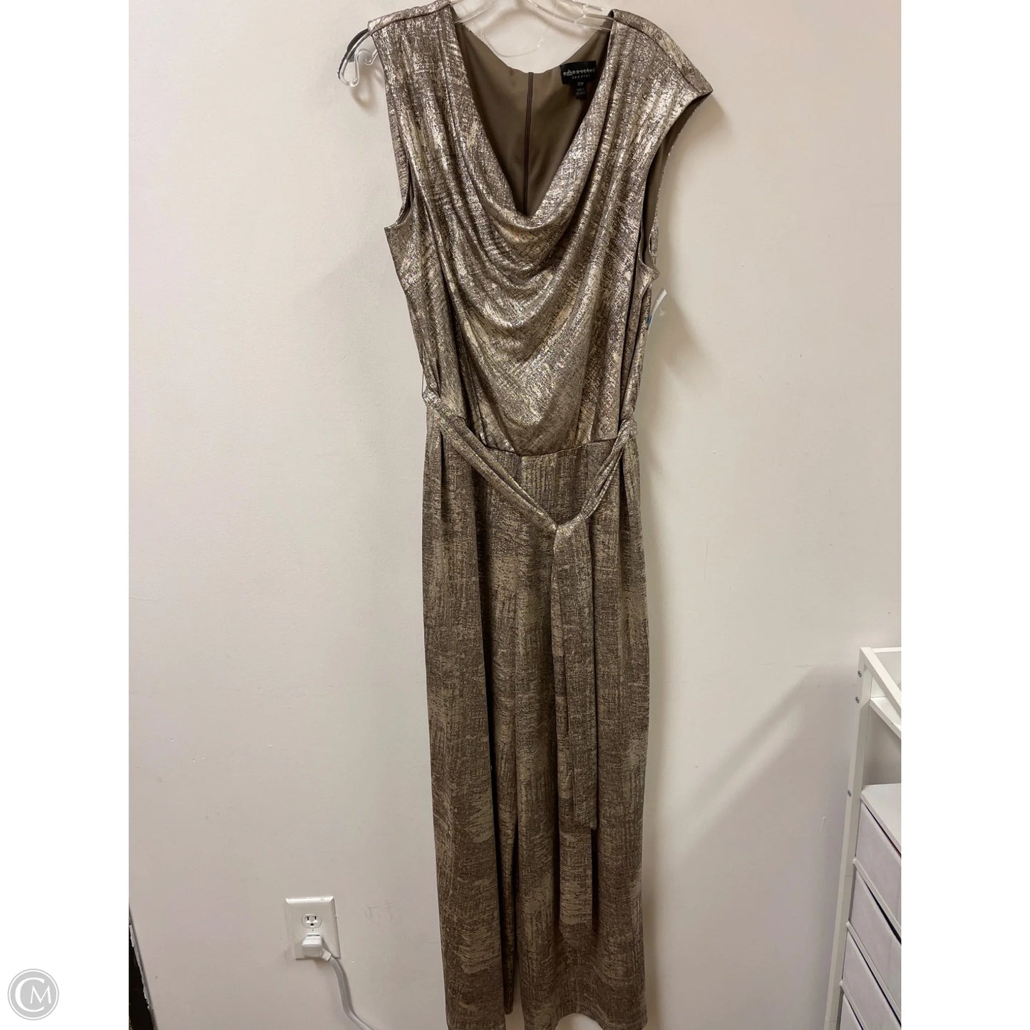 Jumpsuit By Connected Apparel In Gold, Size: 2x