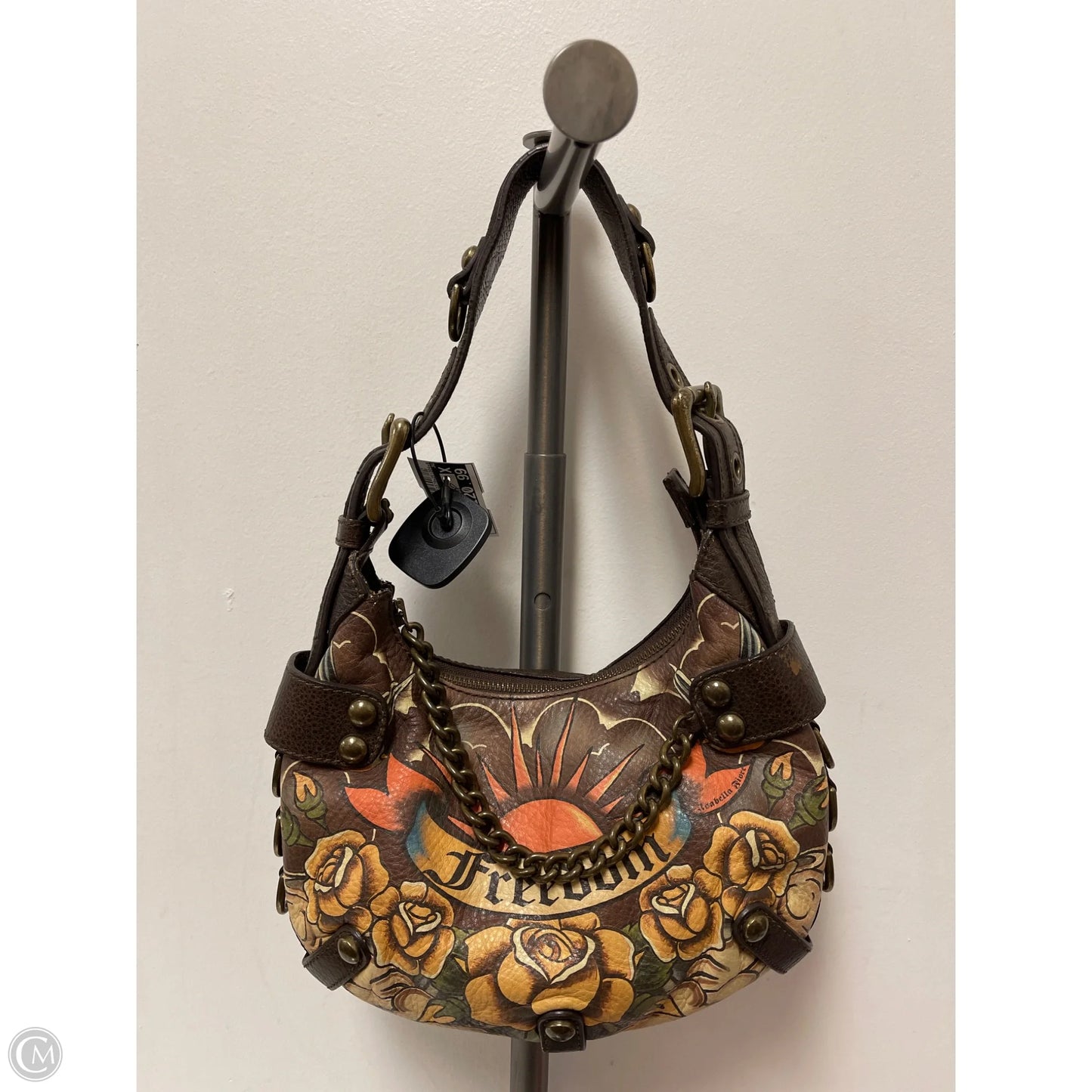 Handbag Leather By Isabella Fiore, Size: Medium