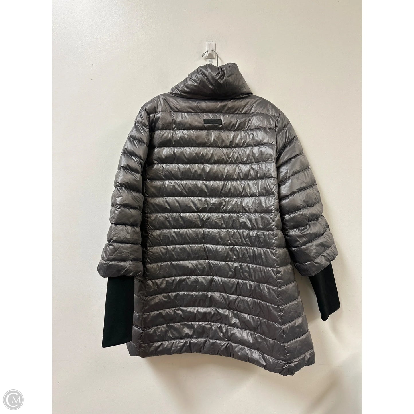 Coat Puffer & Quilted By Calvin Klein In Grey, Size: Xl