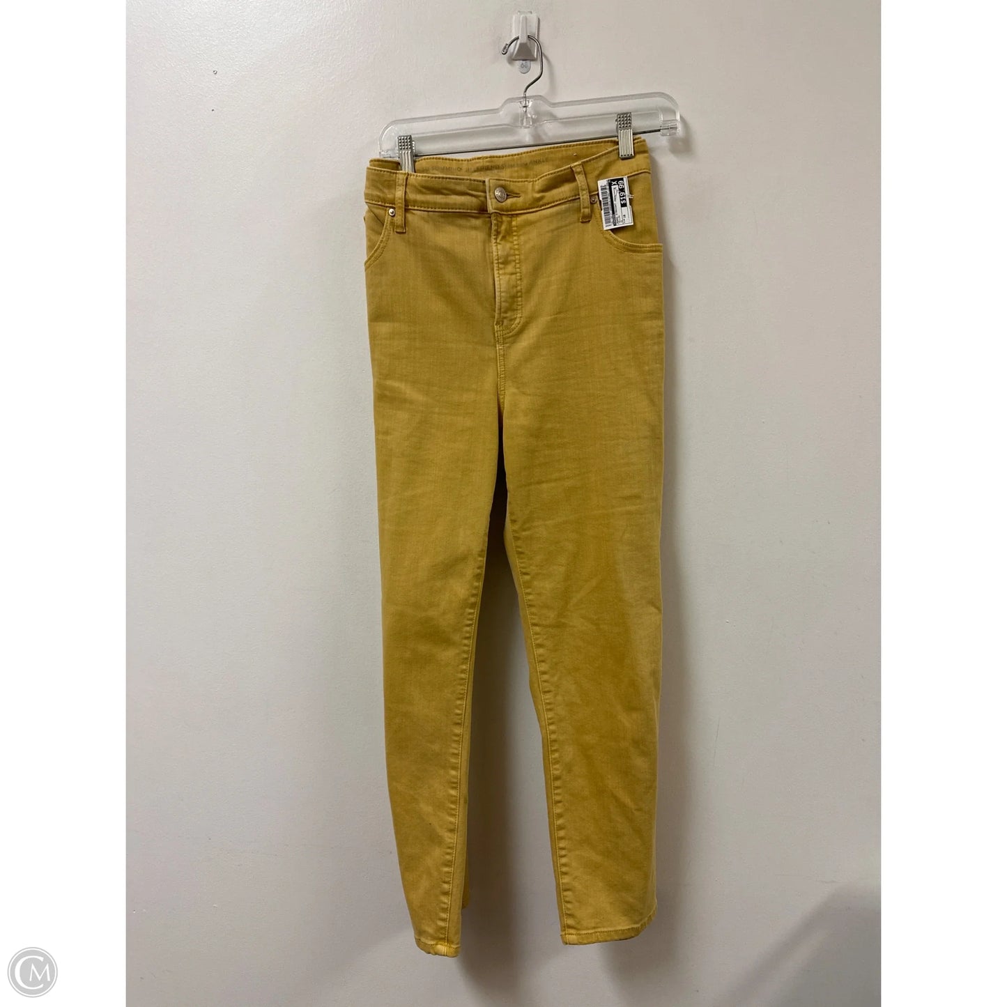 Jeans Straight By Chicos In Yellow, Size: 16