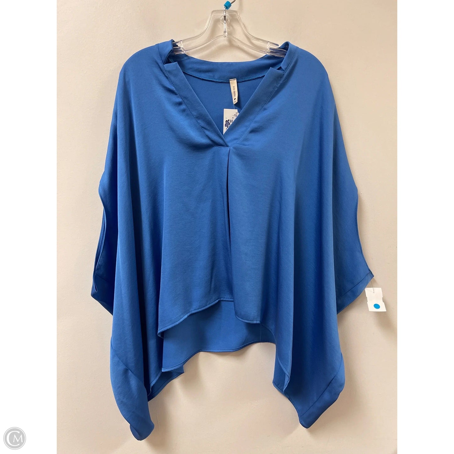 Tunic Short Sleeve By Tyche In Blue, Size: S