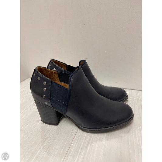 Boots Ankle Heels By Natural Soul In Black, Size: 8