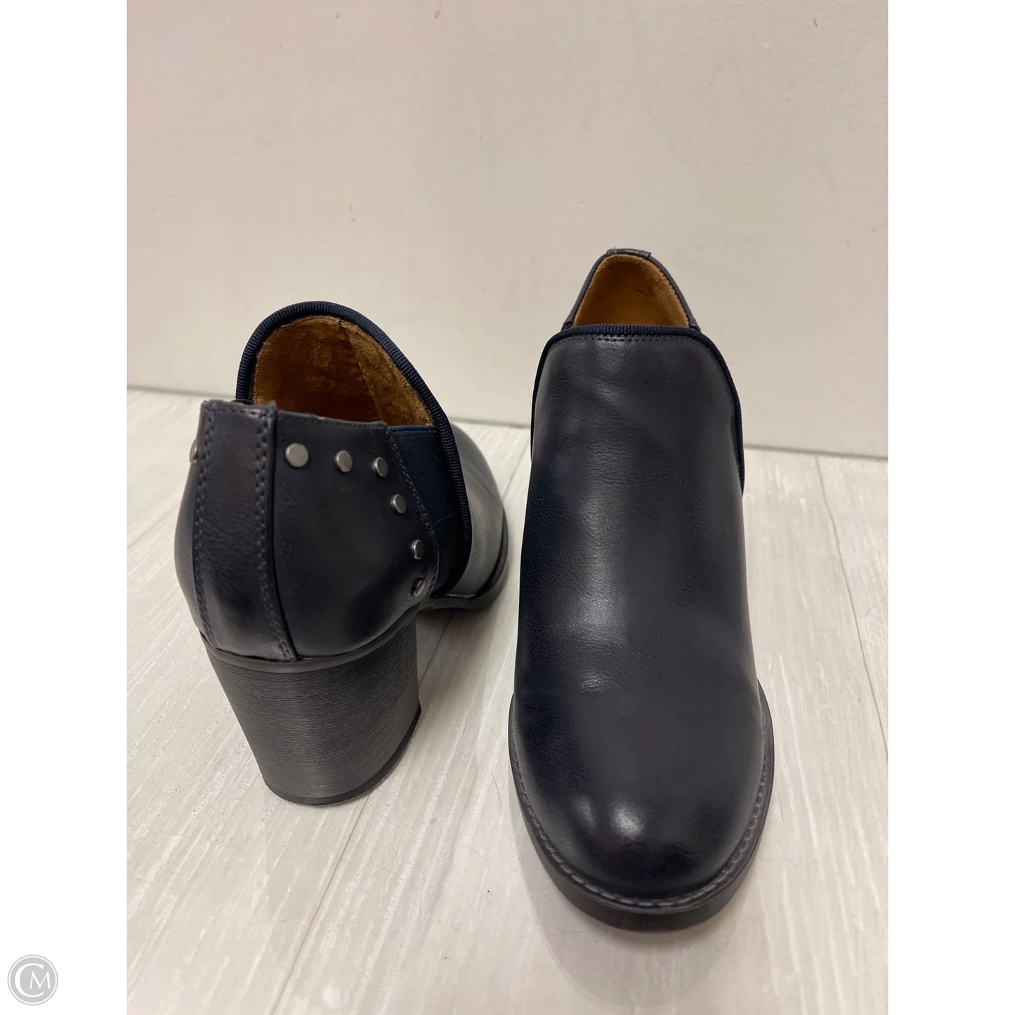 Boots Ankle Heels By Natural Soul In Black, Size: 8