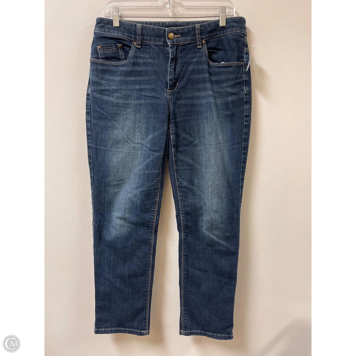 Jeans Skinny By Chicos In Blue Denim, Size: 8