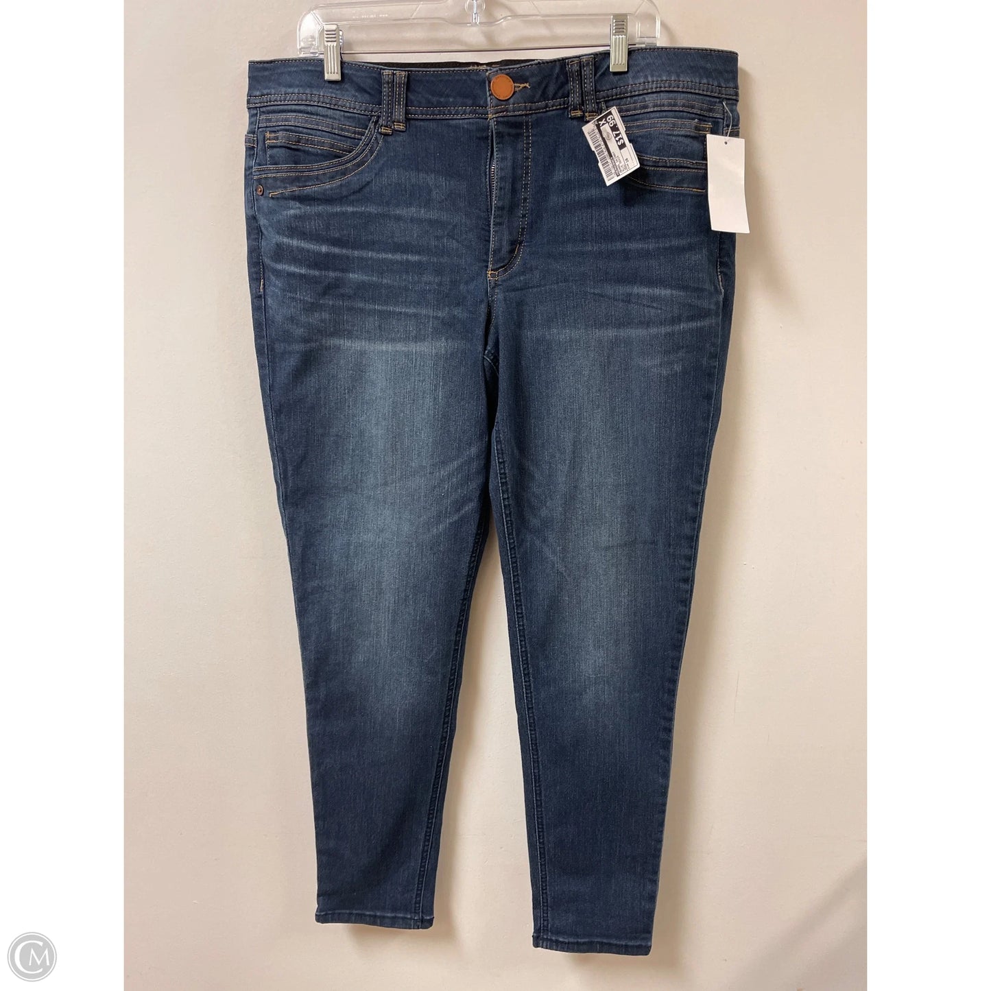 Jeans Skinny By Democracy In Blue Denim, Size: 16