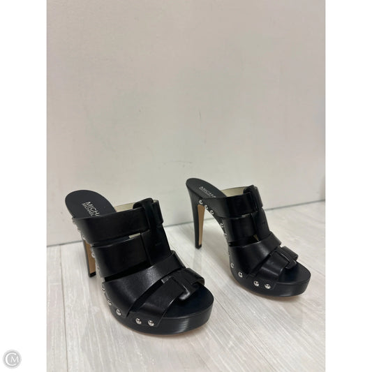 Sandals Heels Platform By Michael By Michael Kors In Black, Size: 7