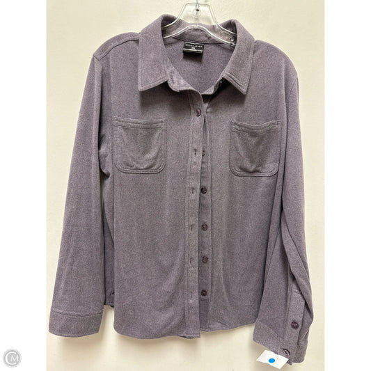 Blouse Long Sleeve By 32 Degrees In Purple, Size: L