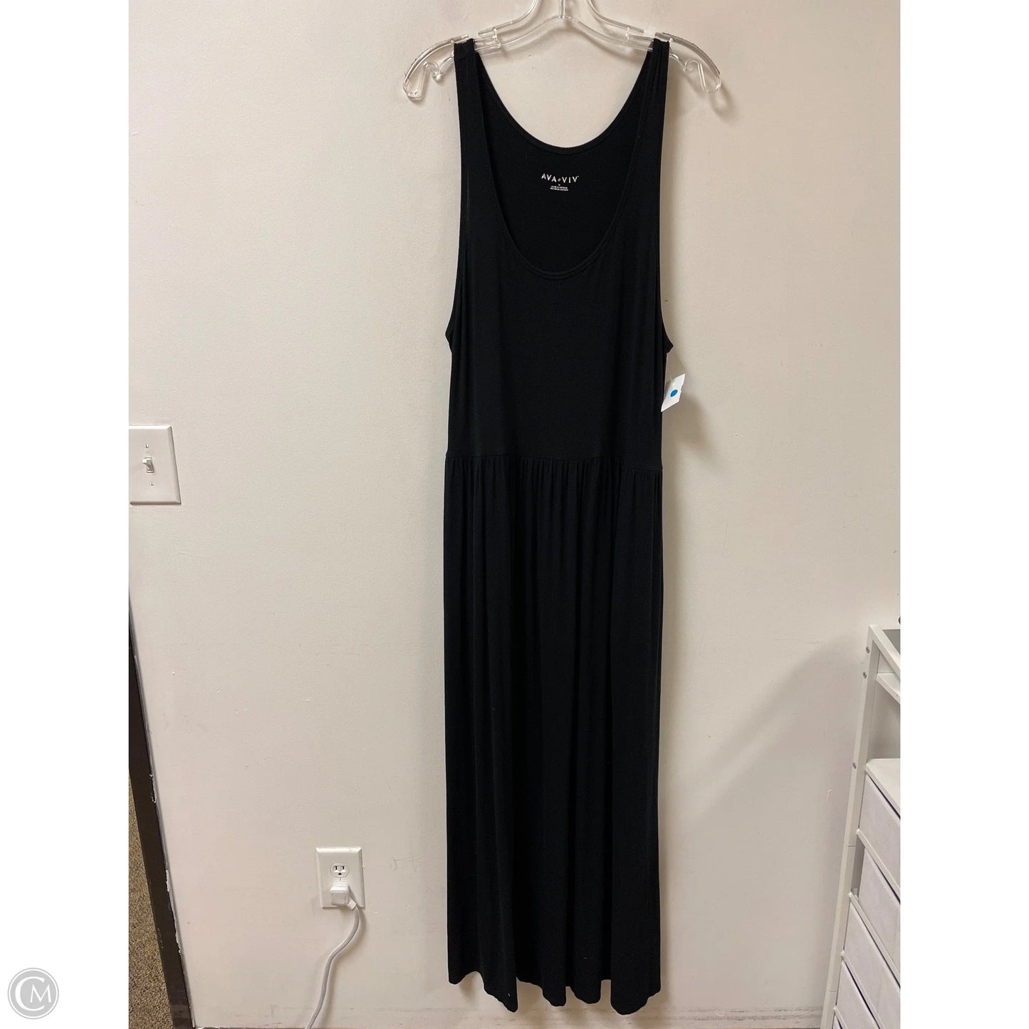 Dress Casual Maxi By Ava & Viv In Black, Size: 1x