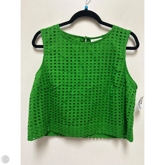 Top Sleeveless By Target-designer In Green, Size: L