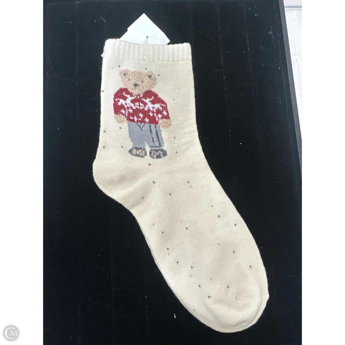 Socks By Clothes Mentor In Cream, Size: 0