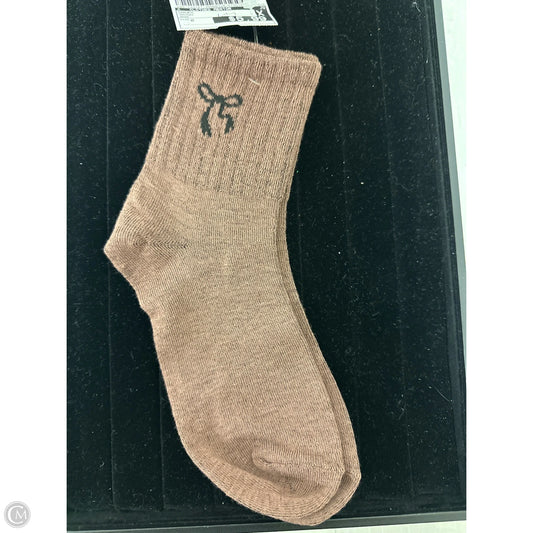 Socks By Clothes Mentor In Brown, Size: 0