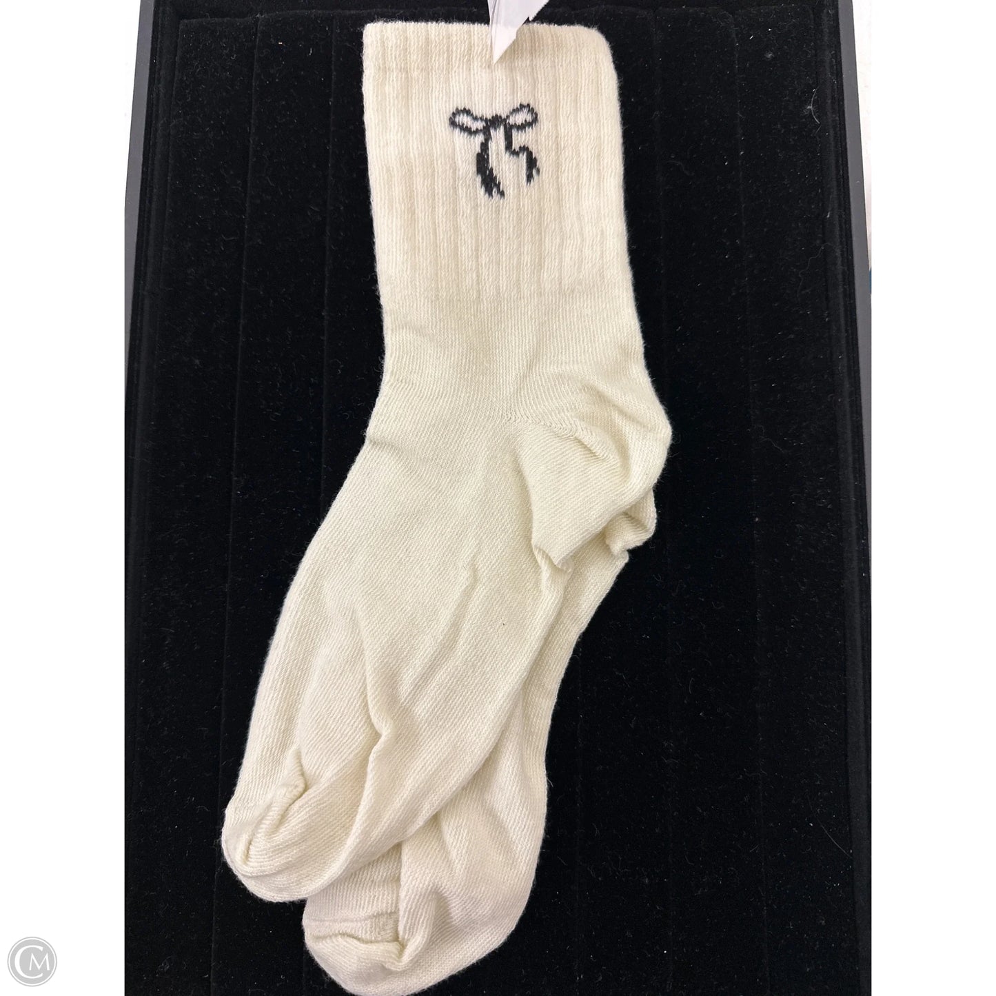Socks By Clothes Mentor In Cream, Size: 0