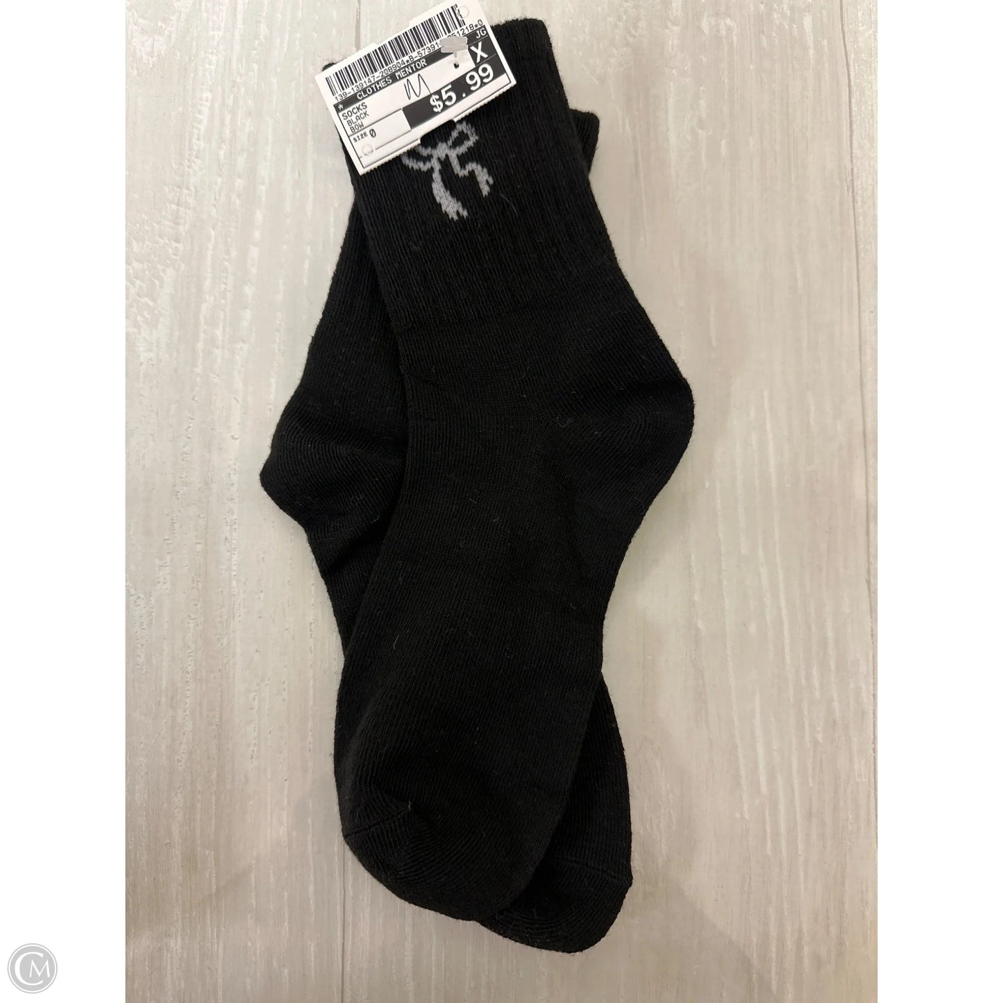 Socks By Clothes Mentor In Black, Size: 0