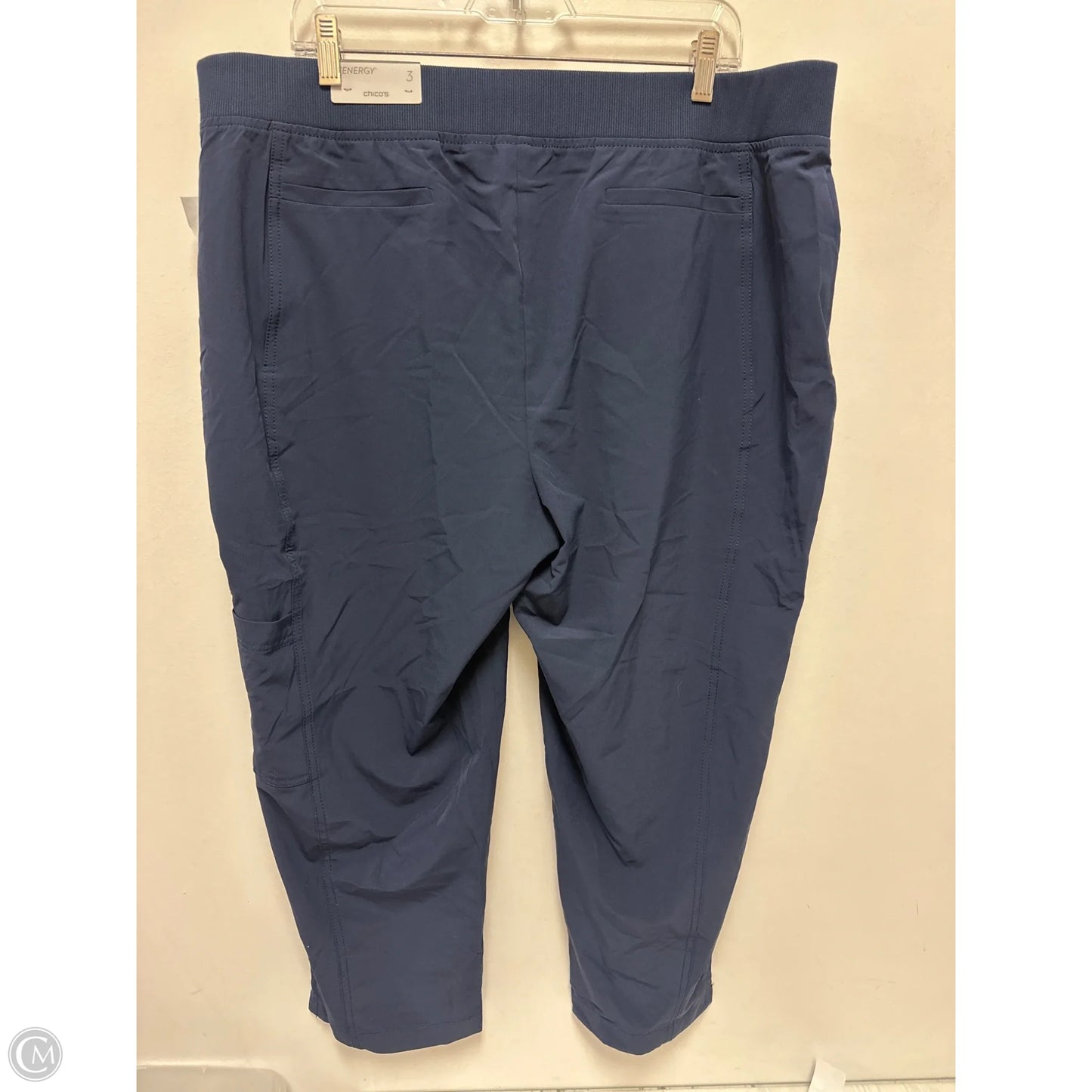 Athletic Pants By Chicos In Navy, Size: 16