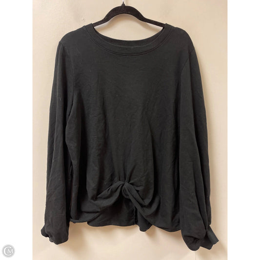 Top Long Sleeve By Clothes Mentor In Black, Size: Xl