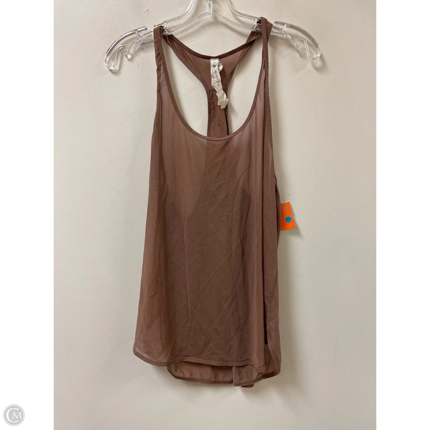 Athletic Tank Top By Lululemon In Brown, Size: L