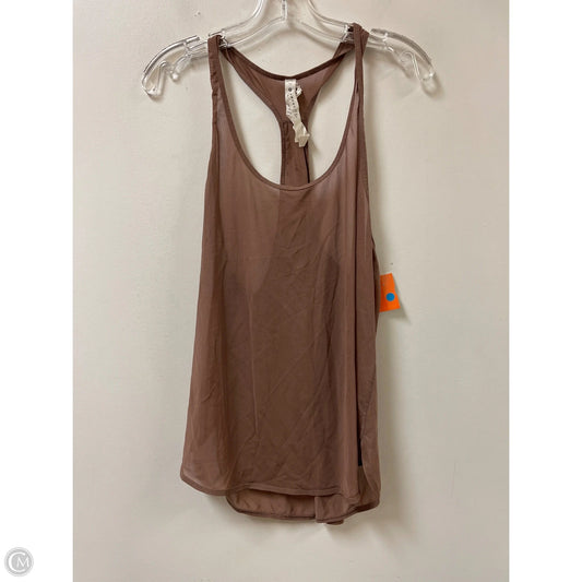 Athletic Tank Top By Lululemon In Brown, Size: L