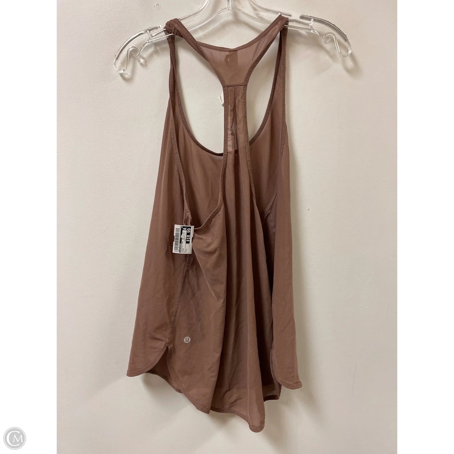 Athletic Tank Top By Lululemon In Brown, Size: L
